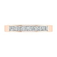 thumbnail image 3 of 1/2 Carat Channel Set Princess Cut Diamond Wedding Band Ring in 14K Rose Gold (Ring Size 8.25), 3 of 6