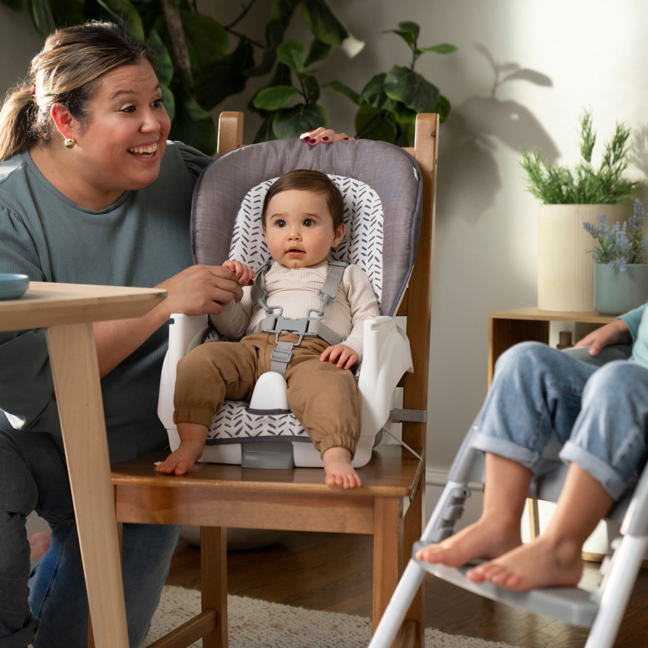 Ingenuity Trio Foldaway 6-in-1 Baby High Chair, 6 Ways to Use, 6M-5Y - Quill