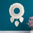 thumbnail image 4 of Espejo de pared redondo con flecos de macramé para decoración de guardería de de Zulema Espejo de pared macramé, 4 of 7
