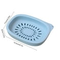 thumbnail image 3 of JilgTeok 1 Packs Soap Holder Large Size Soap Box Drainable Soap Dish Double Layer Soap Tray for Laundry Bathroom Kitchen, 3 of 6