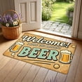 thumbnail image 1 of Basketball Themed Entrance Doormat | Welcome Mat for Indoor or Outdoor Use | Absorbent Floor Rug with Sporty Design for Entryways, Patios, or Garage Doors, 1 of 6
