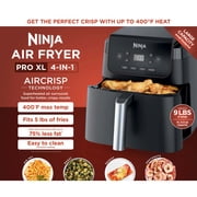 Ninja Air Fryer Pro XL 6.5-Qt, 4-in-1, Air Crisp Technology, Nonstick Crisper Plate, AF180 Black