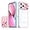 Pink, variant on Sliding Window Clear Resin Phone Case for iPhone X XS XR SE 8 7 Plus Max, Transparent Lens Protective Pop Back Cover, Shockproof and Drop-Proof Shell(Red,7/8 Plus)