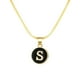 thumbnail image 1 of 26 Collar Inicial Forma Redonda 26 Alfabeto Cadena Collar A Z 26 Alfabeto Inicial Collares de Oro para Mujeres Niñas, 1 of 2