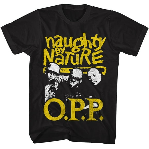 Naughty By Nature Opp 2 Color Black Adult T-Shirt Xlt