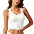 thumbnail image 2 of Hrsba Tank Tops for Women Crew Neck Back Cutout Sports Breathable Lightweight Workout Tops, 2 of 6