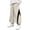 Khaki, variant on Boys Cuffed Ankle Baggy Color Block Joggers - Elastic Waist Outdoor Running Track Cargo Pants for Walking Climbing Jumping Hip Hop Pants Streetwear Black 130(130)