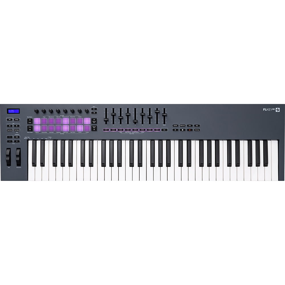 Novation AMS-FLKEY-61 FLkey 61 USB MIDI Keyboard Controller Bundle with 2 YR CPS Enhanced Protection Pack