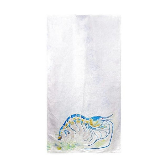 Betsy Drake BT753 Serviette de Plage Crevettes Bleues