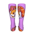 thumbnail image 6 of Bingfone Corgi In Sushi Roll Print Compression Socks for Women and Men Long Socks for Running Athletic Cycling Nurse, 6 of 8