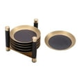 thumbnail image 2 of yuksok Tea Coaster Coffee Mug Coaster Tabletop Placemat for Gift Coffee Table Party, 2 of 9