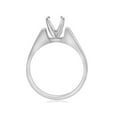 thumbnail image 3 of 14k White Gold Solitaire Cathedral Engagement Ring Setting Solid Semi Mount, 3 of 3