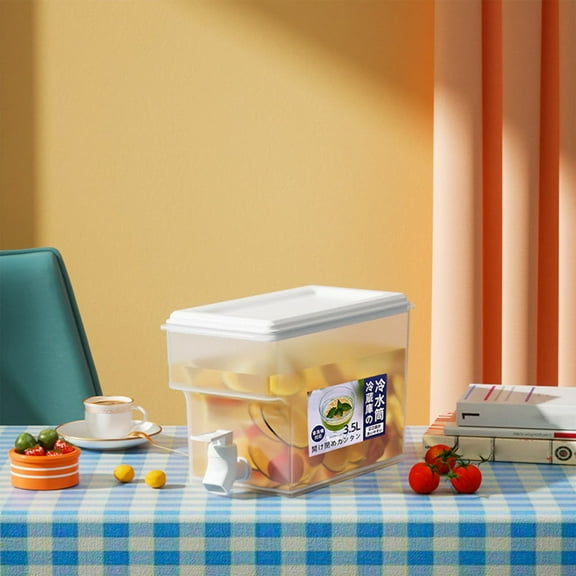 AURIGATE Ice Drink Dispensers for parties,1-Gallon Plastic Beverage Drink with Spigot Dispenser,Square Bottom Wide Mouth Easy Filling Party Drink Dispenser for Outdoor Party and Daily Use