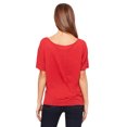 thumbnail image 2 of Bella + Canvas, The Ladies' Slouchy T-Shirt - RED SPECKLED - S, 2 of 2