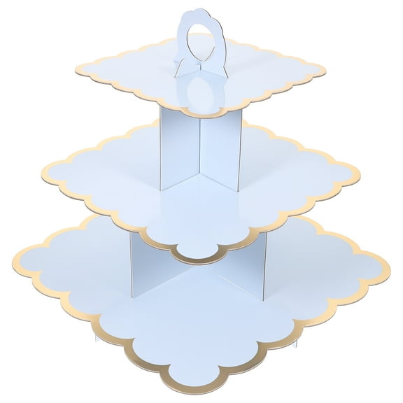 Cake Stand Decorative Cupcake Display Shelf Cardboard Dessert Holders Tablescape Multi-function
