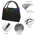 thumbnail image 4 of Easygdp Night Rainbow Sparkles Bolsa de Almuerzo Insulada Reutilizable, Bolsa de Mano y Bandolera para Oficina, Trabajo, Viajes, 4 of 6