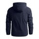 thumbnail image 2 of Chaqueta de hombre impermeable abrigo de lluvia chaqueta de secado rápido abrigo al aire libre otoño invierno con capucha cortavientos, 2 of 3