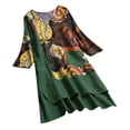 thumbnail image 2 of LSLJS Robe Longue pour Femmes, Mode, Sans Manches, Taille Mi-Haute, Col en V, Imprimée, Ajustée, de Plage, avec Poches, Robe pour Femmes Grande Taille, Cadeaux pour Femmes, 2 of 3