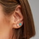 thumbnail image 3 of Aretes Kendra Scott Mini Ellie Chapados en Oro de 14k con Turquesa, 3 of 3