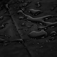 thumbnail image 4 of SHAR Couvertures de Meubles de Patio Couvertures de Meubles d'Extérieur Couverture de Table Ronde Imperméable Couverture Robuste Toile Anti-Poussière Résistant UV Noir 280x110cm, 4 of 5