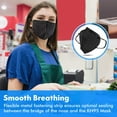 thumbnail image 4 of Enlove KN95 Face Mask Black 30 Pack, 5-Layer Filter Efficiency 95% Face Masks Black-30pcs, 4 of 7