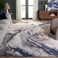 thumbnail image 3 of SAFAVIEH Cyrus Tendrils Abstract Shag Area Rug, Blue/Beige, 9' x 12', 3 of 12