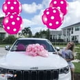 thumbnail image 7 of PMU Premium Latex Balloons-Jumbo Size Balloons for Birthdays,Wedding Parties, Baby Shower,Indoor & Outdoor Party Events & Decoration Supplies-Made in USA,36 Inch Magenta W/ White Polka Dots,Pkg/1, 7 of 7