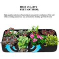 thumbnail image 3 of Large Grow Bag Garden Raised Bed Planter 8 Compartment Fabric Grow Bag Vegetable Plant Flower Herbs 107 Gallon, 3 of 5