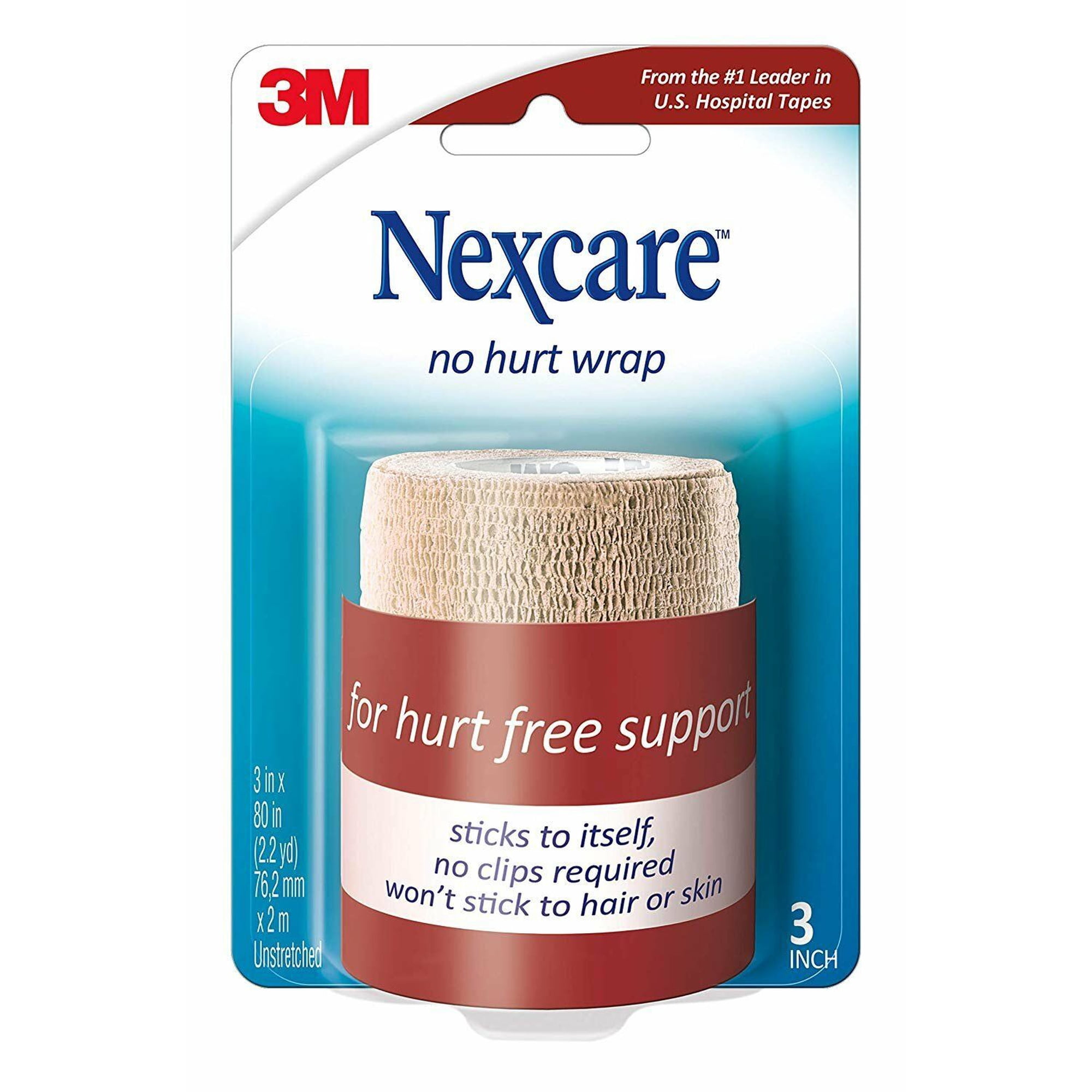 Nexcare Coban First Aid Self Adhering Wrap Support Sprains, 1ct, 6-Pack