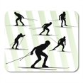thumbnail image 1 of JSDART Tapis de Souris Ski Tout-Terrain Abstrait Activité Active 9x10 Pouces, 1 of 1
