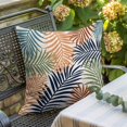 thumbnail image 6 of Throw Pillow Covers, Colorful Palm Leaves 24x24 Pillow Covers for Couch/Sofa/Bed, Summer Botanical Tropical Leaf Decorative Square Linen Cushion Pillowcase for Home Decor, 6 of 9