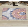 thumbnail image 1 of Oriental Decorative Rug, Soft Colored Mandala South Culture Inspired Floral Image, Quality Carpet for Bedroom Dorm and Living Room, 6 Sizes, Persian Orange, by Ambesonne, 1 of 1