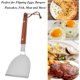 thumbnail image 4 of 1 pieza de espátula para barbacoa, espátula para teppanyaki, espátula para barbacoa con mango de madera, espátula versátil para bistec de acero inoxidable con mango de madera para asar teppanyaki, ham kaili Sencillez, 4 of 4