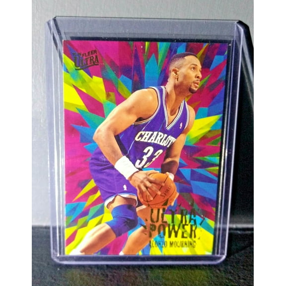 1995-96 Alonzo Mourning Fleer Ultra #6 Ultra Power Basketball Card