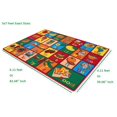 thumbnail image 4 of Teaching ABC Food/Fruits Kids Educational Play mat for School/Classroom / Kids Room/Daycare/ Nursery Non-Slip Gel Back Rug Carpet, 4 of 6