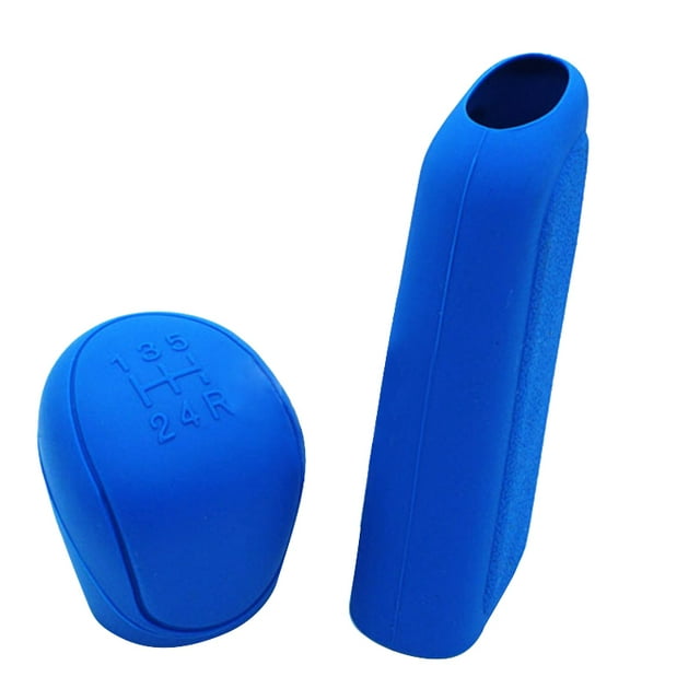 2 Pcs Universal Car Hand Brake Cover Gear Head Shift Knob Protector Cover