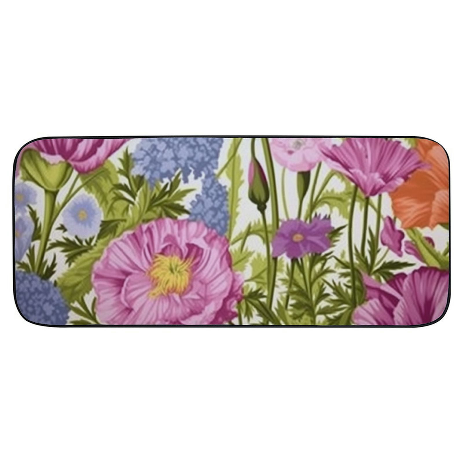 PHYHOO Decorative Door Mat, Door Mat with Non-Slip Rubber Backing, Easy Cleaning, Traps Dirt, Rug for Entry, Patio, Garage 19.68*47.24 in