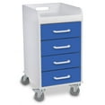 thumbnail image 5 of TrippNT 51082 Bright Idea Polyethylene Compact 4 Drawer Locking Cart - 14 x 27 x 19 in., 5 of 7