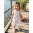 thumbnail image 6 of Yuemengxuan Toddler Little Girls Aline Tank Dress Tie Shoulder Sleeveless Dot Print Party Dress, 6 of 9