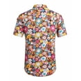 thumbnail image 4 of COOFANDY Hawaiian Shirt Men Short Sleeve Floral Printed Beach Shirts Casual Button Down Shirt with Pocket, 4 of 9