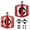 Red, variant on ROCKBROS MTB Mountain Bike Pedals Compatible with SPD Mountain Bike Dual Function Sealed Clipless Aluminum Bicycle Flat Platform 9/16" Pedals with Cleats for Road, MTB, Mountain Bikes