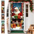 thumbnail image 1 of Funda Navideña para Puerta con Diseño de Papá Noel, 89 X 183 Cm | Decoración para Fiestas y Festivales | Tela de Poliéster Resistente | Fácil Instalación | Apta para Uso Interior y Exterior | Multico, 1 of 6