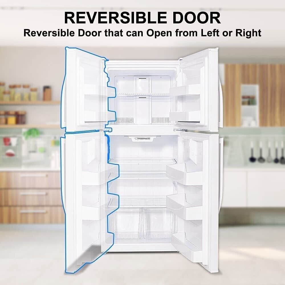 Smad 30 in Freestanding Top Freezer Refrigerator 18.3 Cu ft Stainless Steel  2 Door