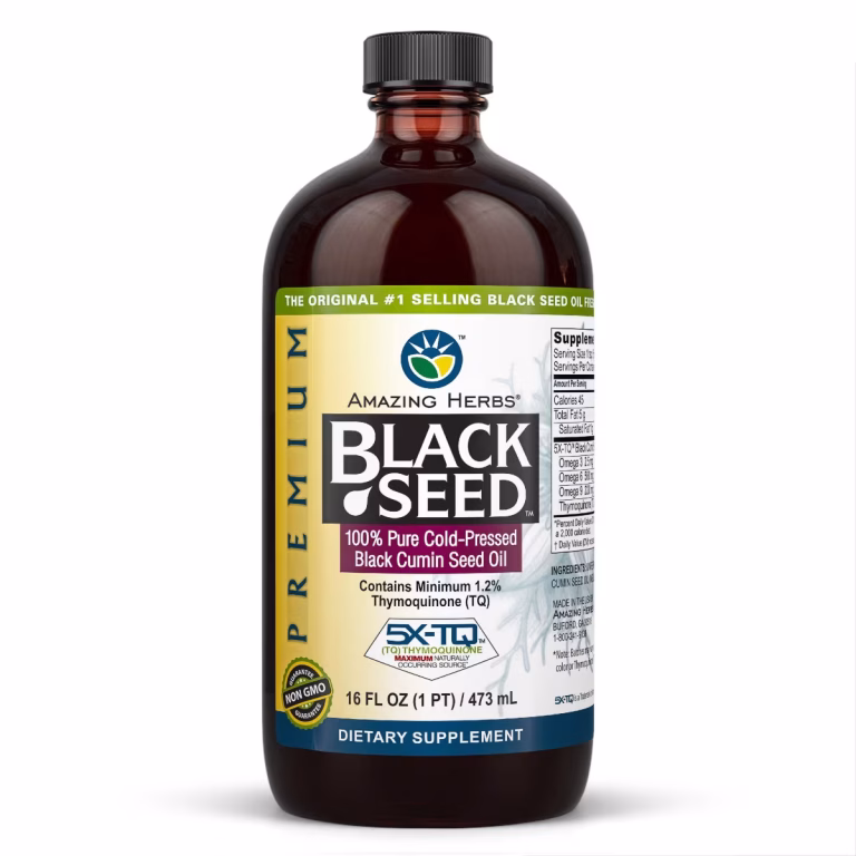 Amazing Herbs Premium Black Seed Oil 16oz bottle