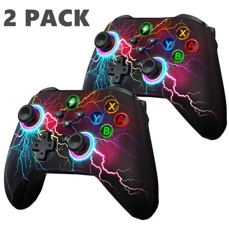 2 Pack Switch Controller for Nintendo Switch/OLED/Lite,Beboncool Wireless Switch Pro Remote for PC/IOS/Android with Turbo Function,Black
