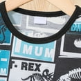 thumbnail image 6 of GEYEHUG Boys 2 Pieces Outfits Dinosaur Print Round Neck Short Sleeve Top and Shorts Set, 6 of 7