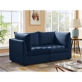 thumbnail image 4 of Meridian Furniture Jacob Navy Velvet Modular Sofa, 4 of 10