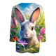 thumbnail image 2 of TaTaai Women's Easter Printed T Shirt 3/4 Sleeve Round Neck Casual Loose Fit Top Fashion Pullover Soft Comfortable Blouse for Spring Summer Daily Party Wear Gift, 2 of 5