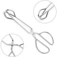 thumbnail image 3 of Pinzas de tijera para barbacoa de 2 piezas, pinzas de comida para barbacoa de 25,3x9,3 cm, pinzas de tijera de cocina, acero inoxidable, para cocina casera, restaurante, Hotel, barbacoa al aire libre esquí esquí Gafas de esquí, 3 of 5