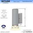 thumbnail image 7 of Minka Lavery Minka Skyline LED 7 3/4" High Aluminum Outdoor Wall Light, 7 of 7